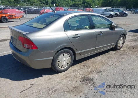 2008 Honda Civic Hybrid from USA, damaged, VIN JHMFA36288S020092